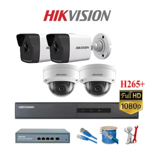 Bộ 4 Mắt Camera IP HIKVISION 2.0mp