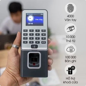 Máy Chấm Công Kiểm Soát Cửa Bằng Vân Tay Và Thẻ Cảm Ứng Ronald Jack F19