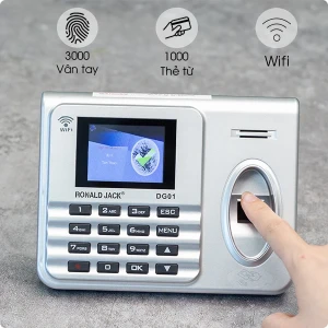 Máy Chấm Công Vân Tay, Thẻ Từ Ronald Jack DG01 - Kết Nối Wifi